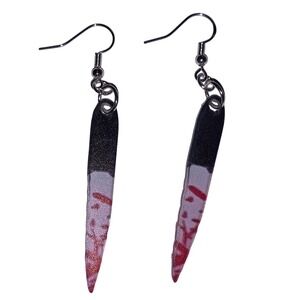 Knife Dangle Earrings Horror Halloween Costume‎ Jewelry